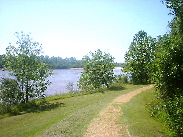 Path in Park At the Red River